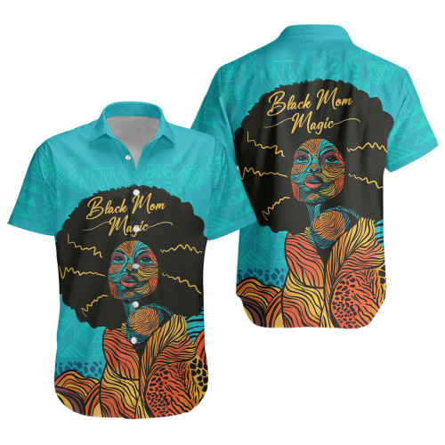 Black Identity Short Sleeve Shirt Black Mom Magic