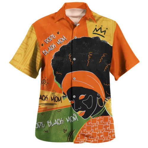 Black Identity Hawaiian Shirt Dope Black Mom Grafiti Style