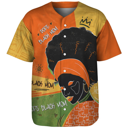 Black Identity Baseball Shirt Dope Black Mom Grafiti Style