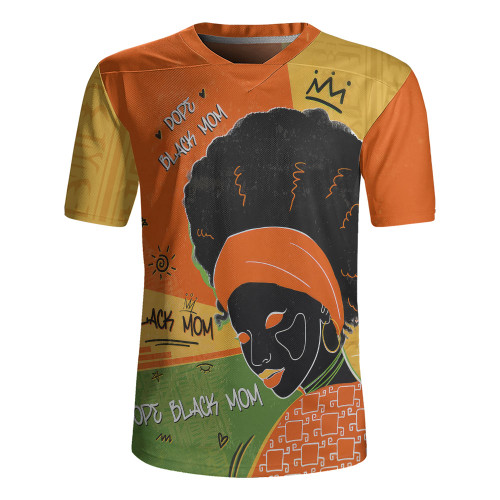 Black Identity Rugby Jersey Dope Black Mom Grafiti Style