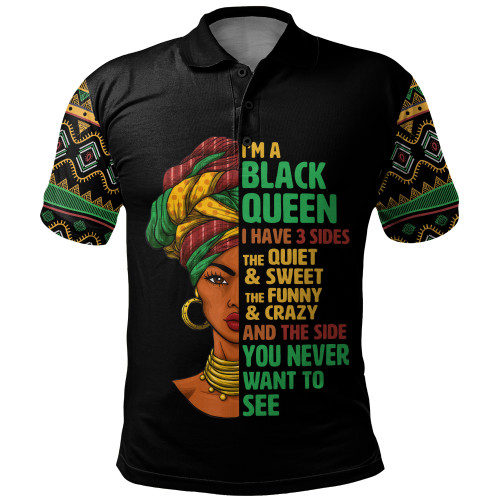 Black Identity Polo Shirt Three Sides Of Me Premium