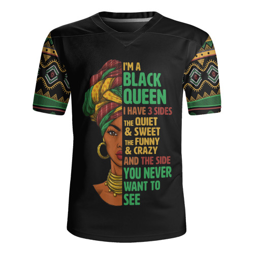 Black Identity Rugby Jersey Three Sides Of Me Premium