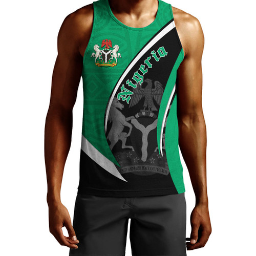 Nigeria Tank Top Coat Of Arms National Graphic Style