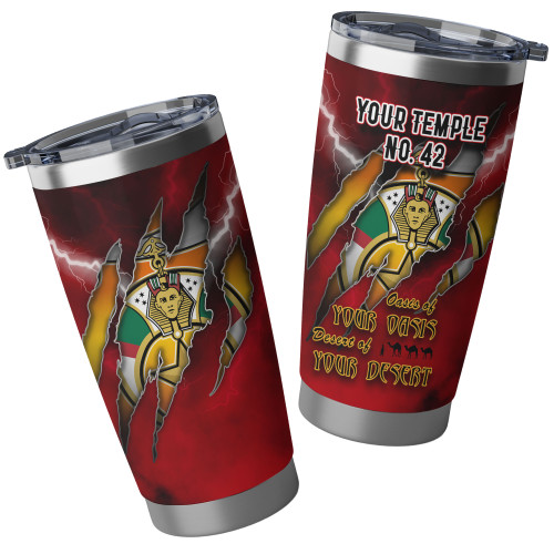 Prince Hall Shriners Tumbler Custom Nobles 1893 Oasis Thunder Red