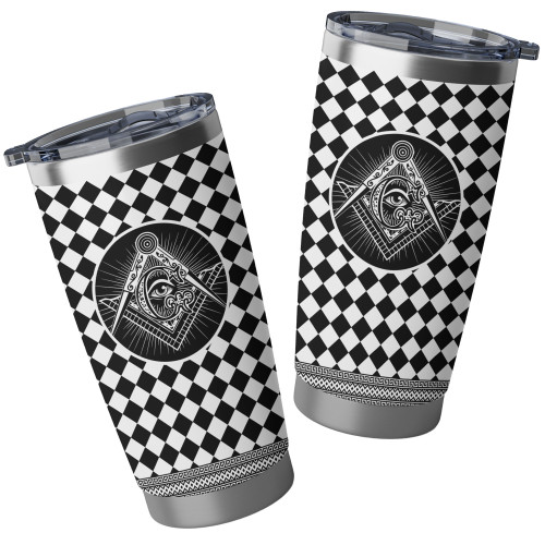 Prince Hall Freemasonry Tumbler Plaid Freemasonry Pattern