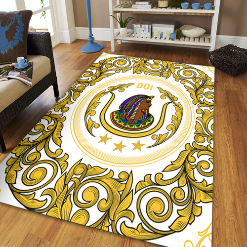 Prince Hall Shriners Area Rug DOI Royal Floral Frame