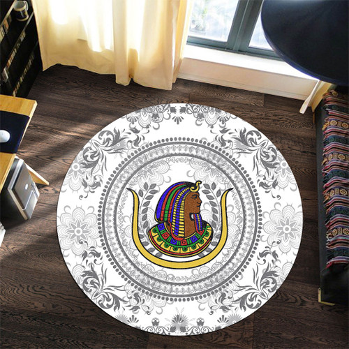 Prince Hall Shriners Round Rug DOI Floral Royal Circle