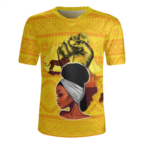 Black Identity Rugby Jersey African Power Women