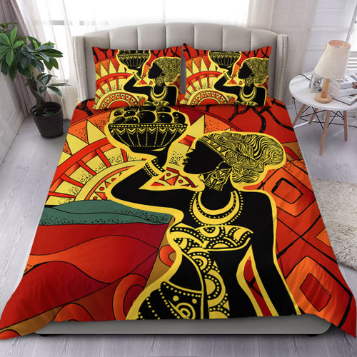 Black Identity Bedding Set African Woman Desert