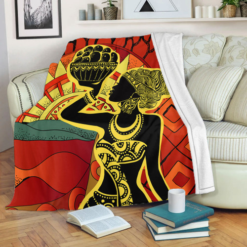 Black Identity Blanket African Woman Desert