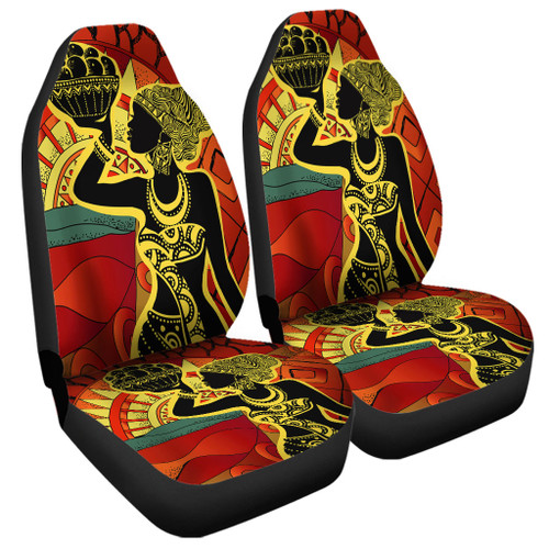 Black Identity Car Seat Cover African Woman Desert