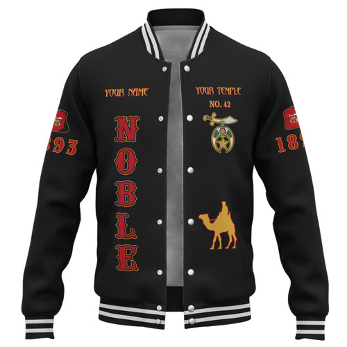 Prince Hall Shriners Baseball Jacket Custom Nobles Mystic Shrine AEAONMS Desert