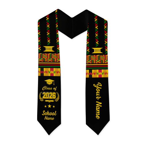 Africa Graduation Stole Custom Legacy Simple Style