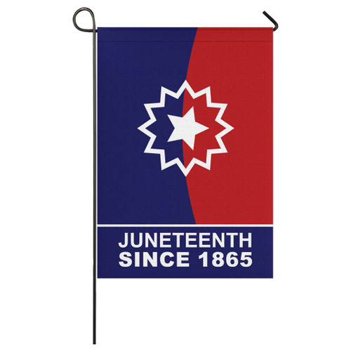 Juneteenth Garden Flag Since 1865 Minimal Patriotic Style
