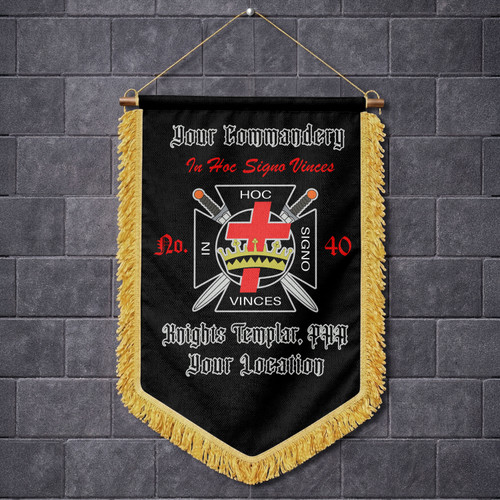 Prince Hall York Rite Wall Hanging Banner Custom Knight Templar PHA