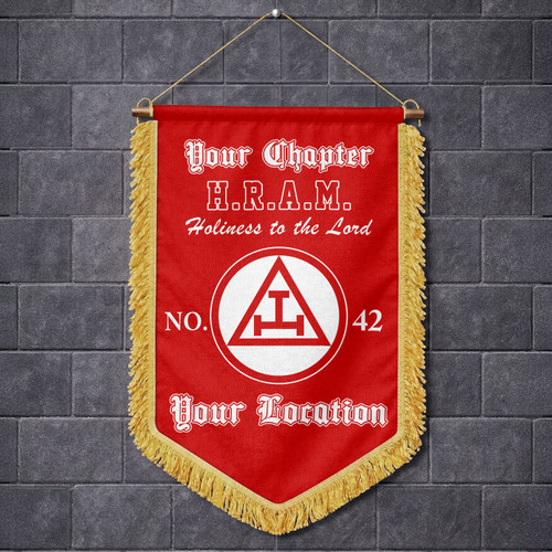 Prince Hall York Rite Wall Hanging Banner Custom Royal Arch Masonry