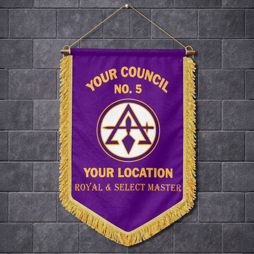 Prince Hall York Rite Wall Hanging Banner Custom Royal & Select Master