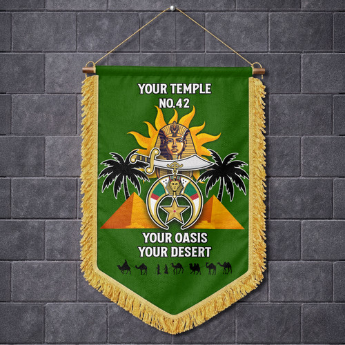 Prince Hall Shriners Wall Hanging Banner Custom Noble Oasis of the Sun Pharaoh