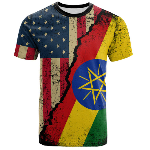 Ethiopia T-Shirt American Unity Style