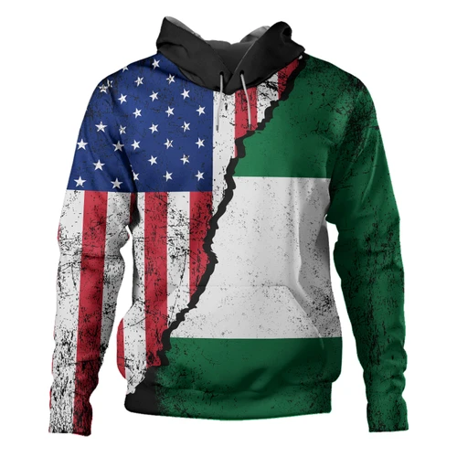 Nigeria Hoodie American Unity Style