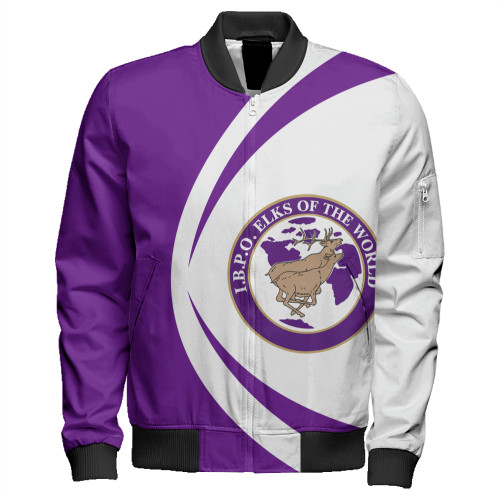 IBPOEW Zipper Bomber Jacket Circle Style