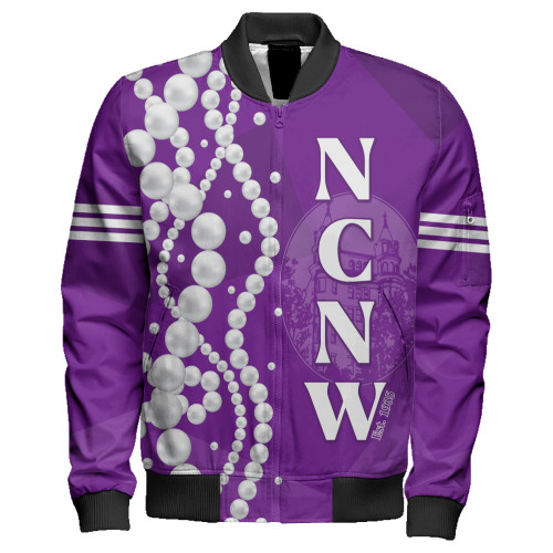 NCNW Zipper Bomber Jacket Pearls Legacy Pride