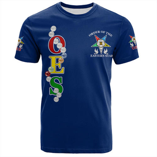 Order of the Eastern Star T-Shirt Pearls Blue
