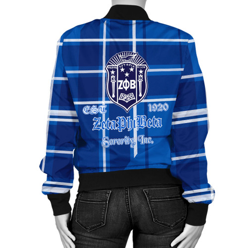 Zeta Phi Beta Bomber Jacket Burberr Style