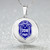 Zeta Phi Beta Necklace Circle Crest