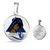 Zeta Phi Beta Necklace Circle Dove With Girl