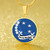 Zeta Phi Beta Necklace Circle Moon