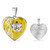 Sigma Gamma Rho Necklace Heart Pearl Style