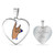 Zeta Phi Beta Necklace Heart Hand