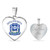 Zeta Phi Beta Necklace Heart Rose