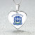 Zeta Phi Beta Necklace Heart Rose