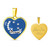 Zeta Phi Beta Necklace Heart Moon