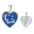 Zeta Phi Beta Necklace Heart Moon