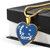 Zeta Phi Beta Necklace Heart Moon