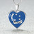 Zeta Phi Beta Necklace Heart Moon