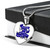 Zeta Phi Beta Necklace Heart Dove