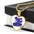 Zeta Phi Beta Necklace Heart Dove