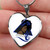 Zeta Phi Beta Necklace Heart Dove With Girl