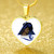 Zeta Phi Beta Necklace Heart Dove With Girl