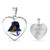 Zeta Phi Beta Necklace Heart Dove With Girl