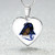 Zeta Phi Beta Necklace Heart Dove With Girl