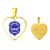 Zeta Phi Beta Necklace Heart Crest