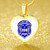 Zeta Phi Beta Necklace Heart Crest