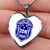 Zeta Phi Beta Necklace Heart Crest