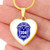 Zeta Phi Beta Necklace Heart Crest