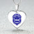 Zeta Phi Beta Necklace Heart Crest